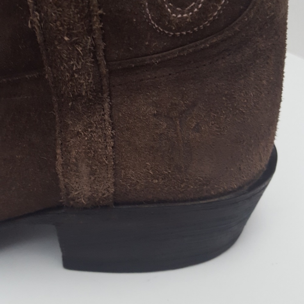 🛑SOLD🛑Frye brown suede western cowboy boots 8 - Picture 8 of 8